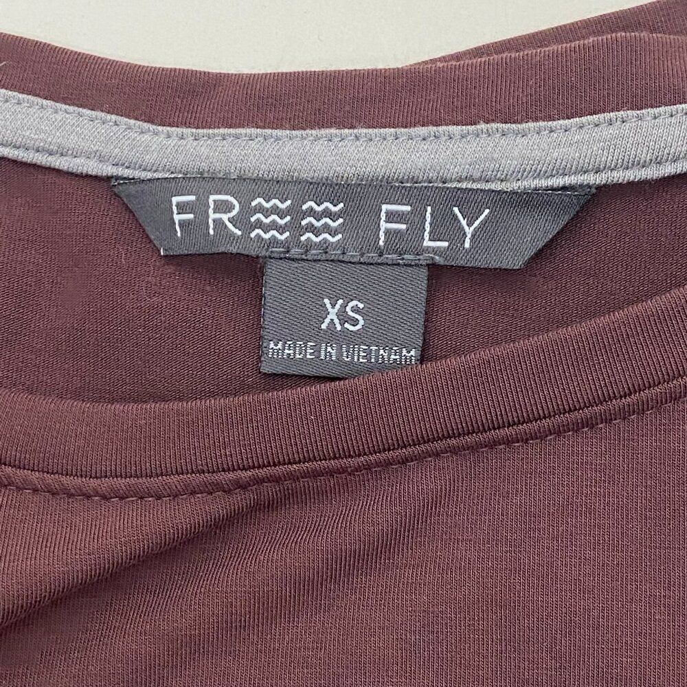 Free Fly Bamboo Shade Long Sleeve Top UPF 50 Maroon Burgundy, Women's Size XS - Picture 8 of 10